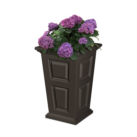 Mayne Wyndham 24in Tall Planter - Espresso 5929-ES